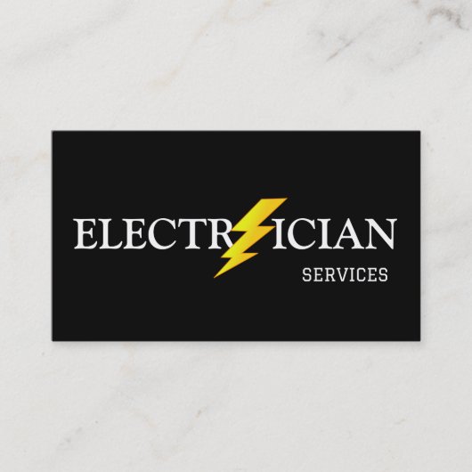 Professional Electrical Contractor - Electrician Visitenkarte (Vorderseite)