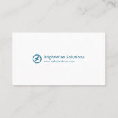 Professional Electrical Engineering White Blue Visitenkarte (Rückseite)