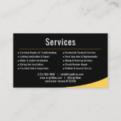 Professional Electrician Company Visitenkarte (Rückseite)