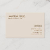 Professional Elegant Brown & Beige Luxury Silk Visitenkarte (Rückseite)