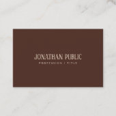 Professional Elegant Brown & Beige Luxury Silk Visitenkarte (Vorderseite)