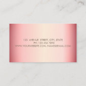 Professional Elegant Gold Circles Lotus   Visitenkarte (Rückseite)