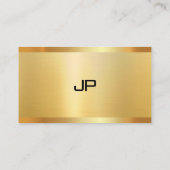 Professional Elegant Modern Faux Gold Premium Silk Visitenkarte (Rückseite)