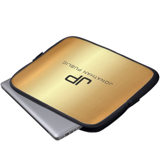 Professional Elegant Modern Luxurious Gold Laptopschutzhülle (Vorne Knopf)