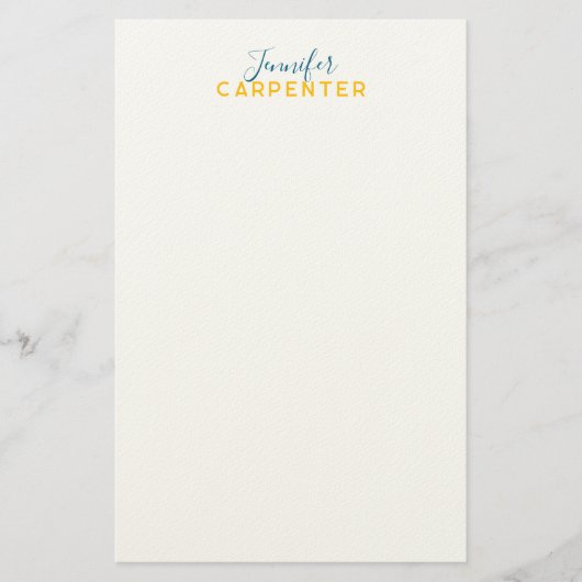 Professional elegant modern minimalist plain briefpapier (Vorderseite)