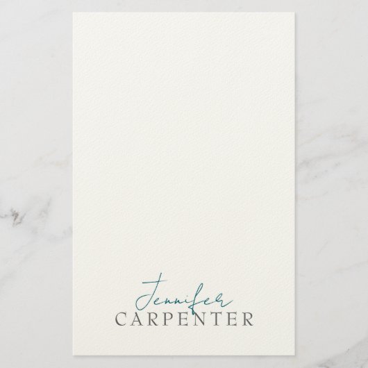 Professional elegant modern minimalist plain briefpapier (Vorderseite)