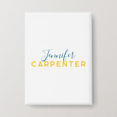 Professional elegant modern minimalist plain button (Vorderseite)