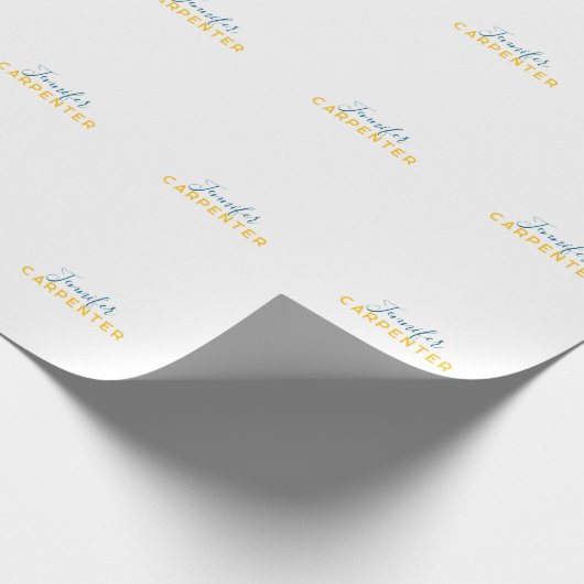 Professional elegant modern minimalist plain geschenkpapier (Ecke)
