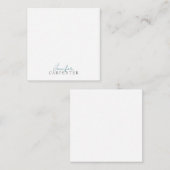 Professional elegant modern minimalist plain mitteilungskarte (Vorne/Hinten)