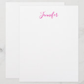 Professional elegant modern minimalist plain name briefbogen (Vorne/Hinten)