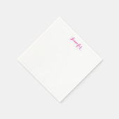 Professional elegant modern minimalist plain name serviette (Ecke)