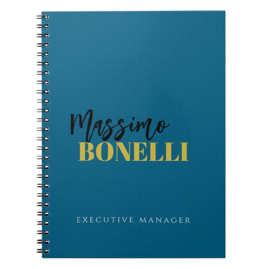 Professional elegant modern minimalist plain notizblock (Vorderseite)