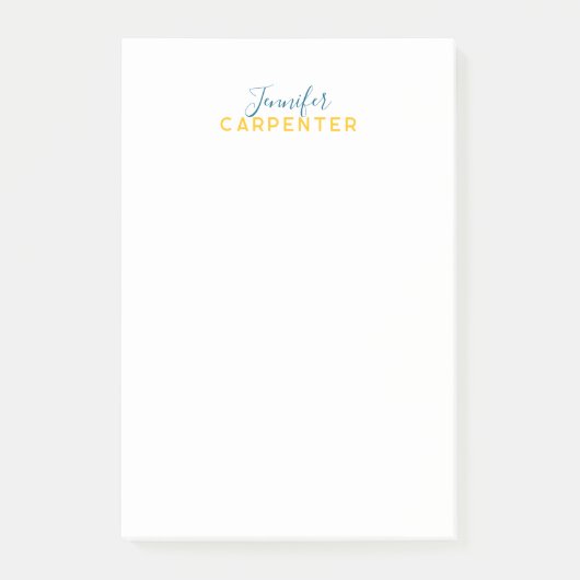 Professional elegant modern minimalist plain post-it klebezettel (Vorderseite)