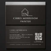 Professional Elegant Modern Painter QR Code Visitenkarte