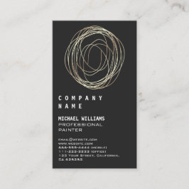 Professional Elegant Modern Silver Black Metall Visitenkarte