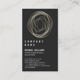 Professional Elegant Modern Silver Black Metall Visitenkarte