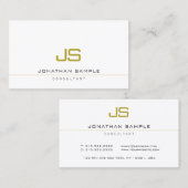 Professional Elegant Modern Template Monogram Visitenkarte (Vorne/Hinten)