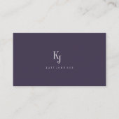 Professional elegant monogram simple Business Empfehlungskarte (Vorderseite)