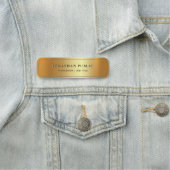 Professional Elegant Template Gold Glam Luxury Namensschild (Beispiel)