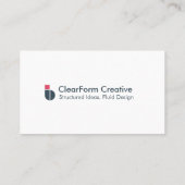 Professional First Impression Modern Corporate  Visitenkarte (Rückseite)