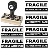 Professional Fragile Marker | Handle with care Gummistempel