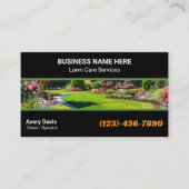 Professional Garden Services Grass Lawn Care Visitenkarte (Vorderseite)