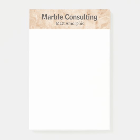Professional Geologic Consulting Marble Post-it Klebezettel (Vorderseite)