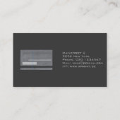 professional geometric Patterns Business Card Visitenkarte (Rückseite)