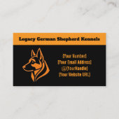 Professional German Shepherd Kennel Business Card  Visitenkarte (Vorderseite)