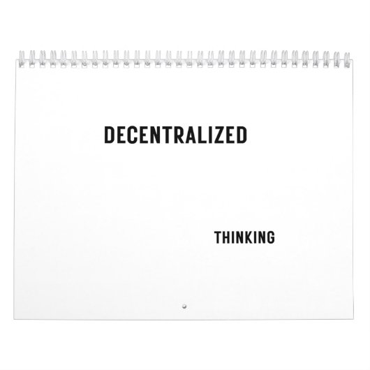 Professional Goal Planning Decentralized Thinking  Kalender (Titelbild)