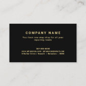 Professional Gold Auto Repair Tools Handyman Visitenkarte (Rückseite)