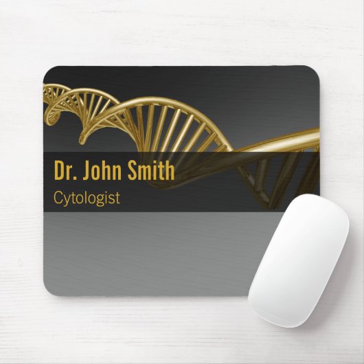 Professional Gold DNA Strand Medical Luxury Mousepad (Mit Mouse)