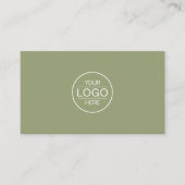 Professional Green Add your Logo Visitenkarte (Vorderseite)