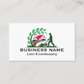 Professional Green Lawn Maintenance Services Visitenkarte (Vorderseite)