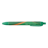 Professional Green with Orange Stripe Business Kugelschreiber (Unterseite)