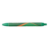 Professional Green with Orange Stripe Business Kugelschreiber (Vorderseite)