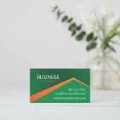 Professional Green with Orange Stripe Terminkarte (Stehend Vorderseite)