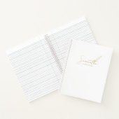 Professional Handwritten Gold Script Typography Notizblock (Innenseite)