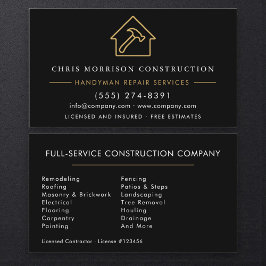 Professional Handyman & Builder Visitenkarte