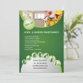 Professional handyman flyer template  einladung (Stehend Vorderseite)