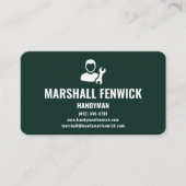 Professional Handyman Forest Green Copper Visitenkarte (Vorderseite)