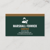 Professional Handyman Modern Forest Green & Copper Visitenkarte (Vorderseite)