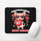 Professional Heart Stealer Valentines 67 Meme 6 7  Mousepad (Mit Mouse)