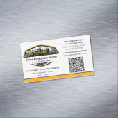 Professional Heavy Equipment Construction Company  Magnetische Visitenkarte (Beispiel)