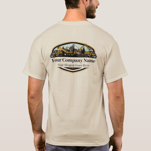 Professional Heavy Equipment Construction Company T-Shirt (Rückseite)