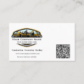 Professional Heavy Equipment Construction Company Visitenkarte (Rückseite)