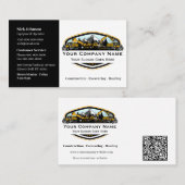 Professional Heavy Equipment Construction Company Visitenkarte (Vorne/Hinten)