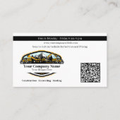 Professional Heavy Equipment Construction Company  Visitenkarte (Rückseite)