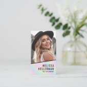 Professional Holographic Photo Logo Vertical Visitenkarte (Stehend Vorderseite)