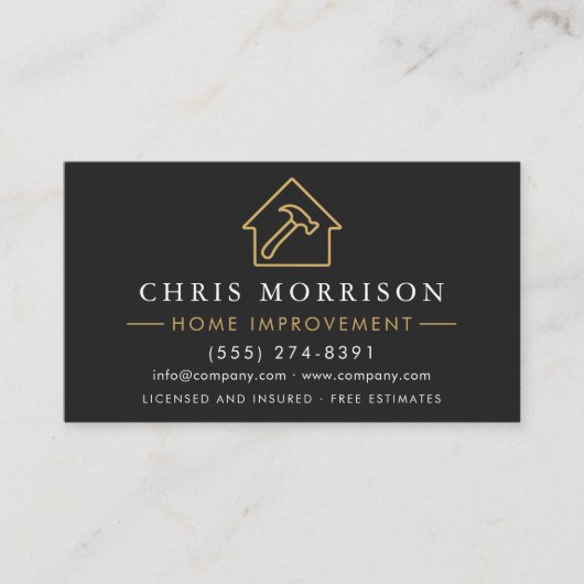 Professional Home Improvement Construction Visitenkarte (Vorderseite)